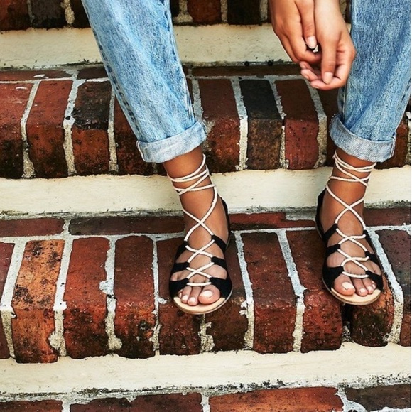 free people marrakesh lace up sandals